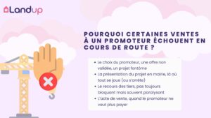 Pourquoi certaines ventes à un promoteur échouent en cours de route ?