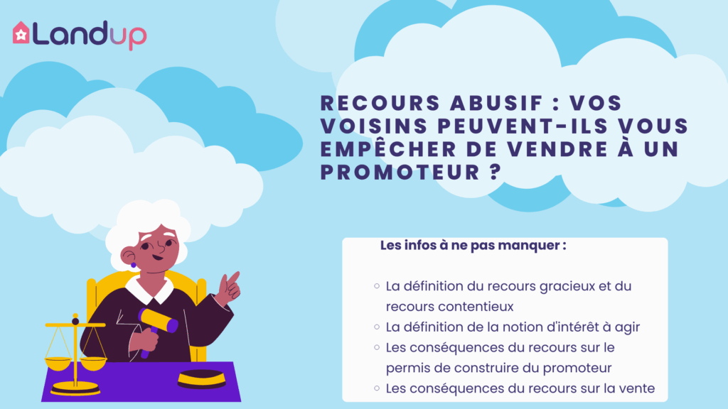 Recours abusif contre le permis du promoteur, annulation de permis de construire, Landup