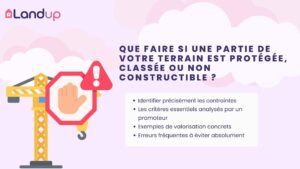 Que faire si une partie de votre terrain est protégée, classée ou non constructible ?