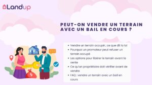 Peut-on vendre un terrain avec un bail en cours ?