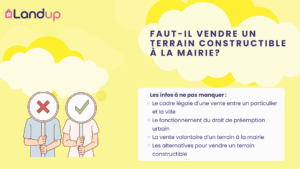Faut-il vendre son terrain à la mairie ?